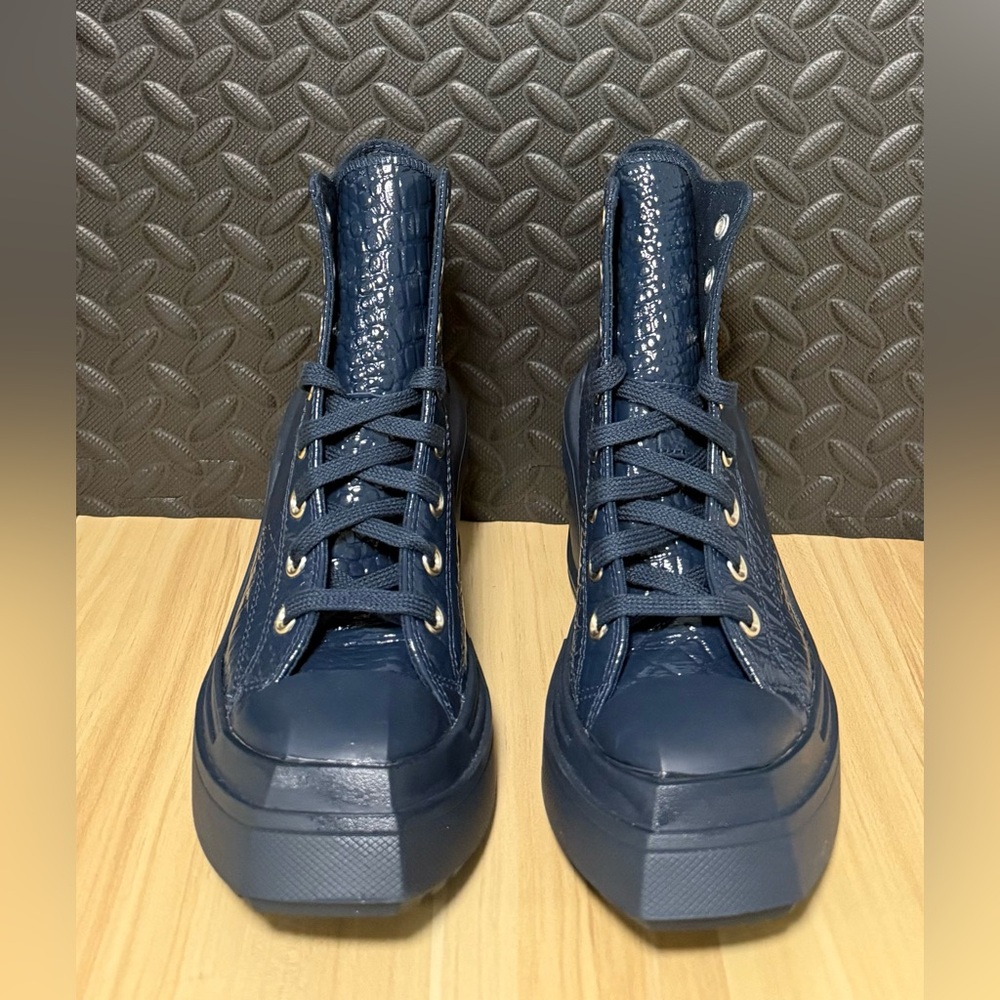 Converse Chuck 70 De Luxe Wedge Platform High Leather‎ A10037C Womens Size 6.5 - Picture 4 of 6